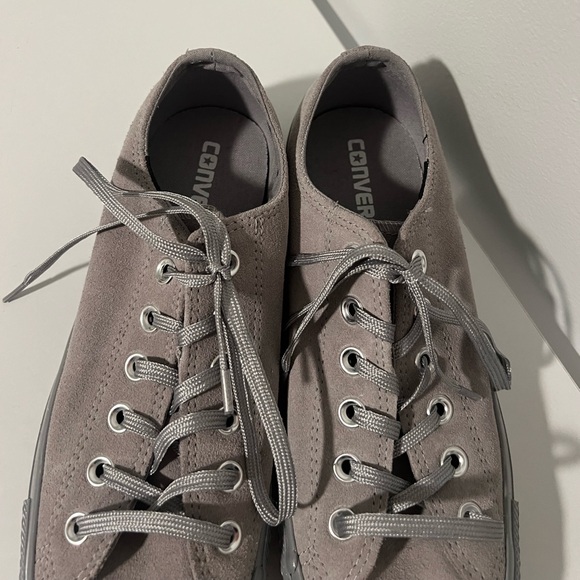 Converse NWOT Gray All Star sneakers women’s size 8.5 - Picture 3 of 7